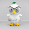 Custom White and Gray Owl Character with a Sprout Hat Mascot Costume Adult Full Body Suit for Garden Events Custom White and Gray Owl Character with a Sprout Hat Mascot Costume Adult Full Body Suit for Garden Events