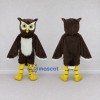 Custom Brown and White Owl Character Mascot Costume Adult Full Body Suit for Wildlife Events Custom Brown and White Owl Character Mascot Costume Adult Full Body Suit for Wildlife Events