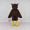 Custom Brown and White Owl Character Mascot Costume Adult Full Body Suit for Wildlife Events Custom Brown and White Owl Character Mascot Costume Adult Full Body Suit for Wildlife Events