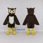 Custom Brown and White Owl Character Mascot Costume Adult Full Body Suit for Wildlife Events
