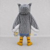 Custom Gray and White Owl Character Mascot Costume Adult Full Body Suit for Wildlife Events Custom Gray and White Owl Character Mascot Costume Adult Full Body Suit for Wildlife Events