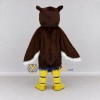 Custom Brown and White Owl Character Mascot Costume Adult Full Body Suit for Wildlife Events Custom Brown and White Owl Character Mascot Costume Adult Full Body Suit for Wildlife Events