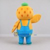 Custom Orange and Blue Owl Character in Overalls Mascot Costume Adult Full Body Suit for School Events Custom Orange and Blue Owl Character in Overalls Mascot Costume Adult Full Body Suit for School Events