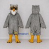 Custom Gray and White Owl Character Mascot Costume Adult Full Body Suit for Wildlife Events Custom Gray and White Owl Character Mascot Costume Adult Full Body Suit for Wildlife Events