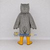 Custom Gray and White Owl Character Mascot Costume Adult Full Body Suit for Wildlife Events Custom Gray and White Owl Character Mascot Costume Adult Full Body Suit for Wildlife Events
