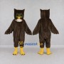 Custom Brown and Cream Owl Character Mascot Costume Adult Full Body Suit for Wildlife Events