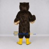 Custom Brown and White Owl Character Mascot Costume Adult Full Body Suit for Wildlife Events Custom Brown and White Owl Character Mascot Costume Adult Full Body Suit for Wildlife Events