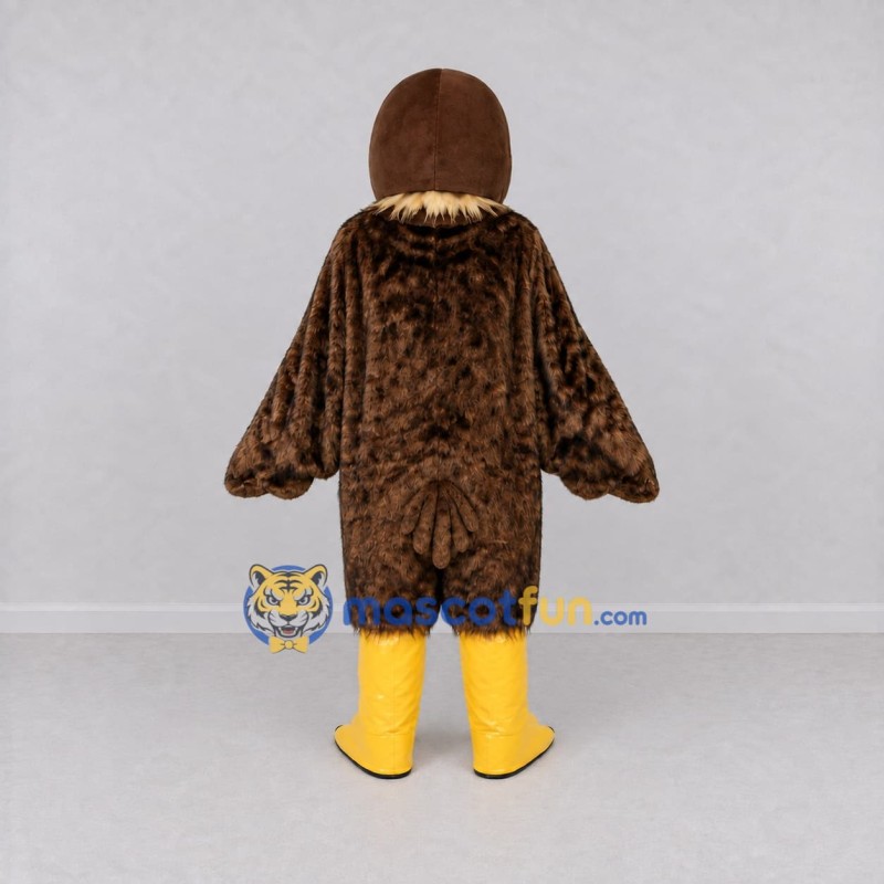 Custom Brown and Cream Owl Character Mascot Costume Adult Full Body Suit for Wildlife Events