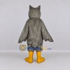 Custom Gray and White Owl Character Mascot Costume Adult Full Body Suit for Wildlife Events Custom Gray and White Owl Character Mascot Costume Adult Full Body Suit for Wildlife Events