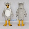 Custom Gray and White Owl Character Mascot Costume Adult Full Body Suit for School Events Custom Gray and White Owl Character Mascot Costume Adult Full Body Suit for School Events