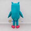 Custom Teal and Cream Owl Character Mascot Costume Adult Full Body Suit for School Events Custom Teal and Cream Owl Character Mascot Costume Adult Full Body Suit for School Events