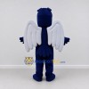 Custom Blue and White Winged Bird Character Mascot Costume Adult Full Body Suit for Theme Parties Custom Blue and White Winged Bird Character Mascot Costume Adult Full Body Suit for Theme Parties