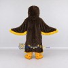 Custom Brown and Yellow Bird Character Mascot Costume Adult Full Body Suit for School Events