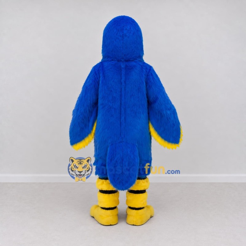 Custom Blue and Yellow Macaw Character Mascot Costume Adult Full Body Suit for Wildlife Events