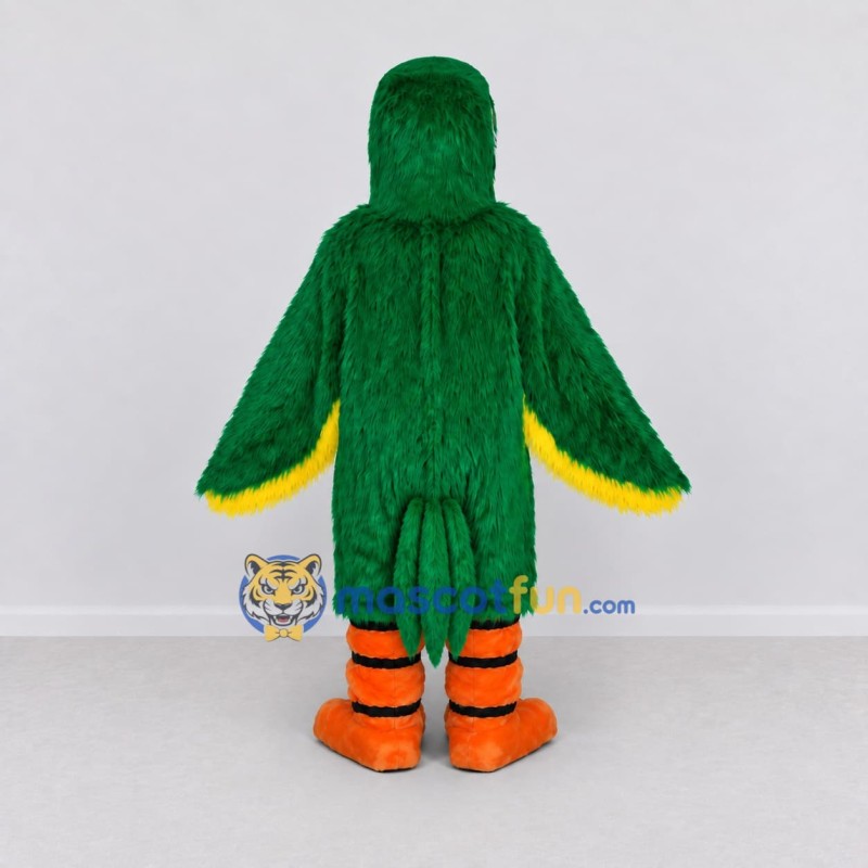Custom Green and Yellow Parrot Character Mascot Costume Adult Full Body Suit for Wildlife Events Custom Green and Yellow Parrot Character Mascot Costume Adult Full Body Suit for Wildlife Events