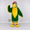 Custom Green and Yellow Pirate Parrot Character Mascot Costume Adult Full Body Suit for Theme Parties Custom Green and Yellow Pirate Parrot Character Mascot Costume Adult Full Body Suit for Theme Parties