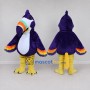 Custom Purple and White Toucan Character Mascot Costume Adult Full Body Suit for Theme Parties