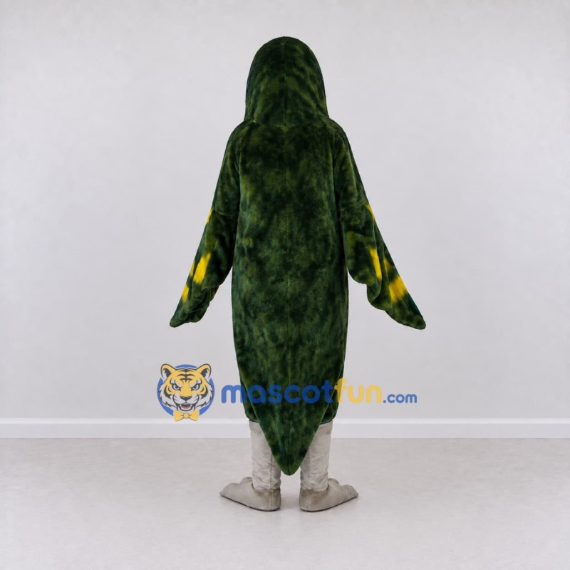 Custom Green and Yellow Parrot Character Mascot Costume Adult Full Body Suit for Wildlife Events Custom Green and Yellow Parrot Character Mascot Costume Adult Full Body Suit for Wildlife Events
