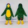 Custom Green and Yellow Parrot Character Mascot Costume Adult Full Body Suit for Wildlife Events Custom Green and Yellow Parrot Character Mascot Costume Adult Full Body Suit for Wildlife Events