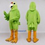 Custom Green and Yellow Parrot Character Mascot Costume Adult Full Body Suit for Wildlife Events