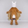 Custom Tan and White Griffin Character Mascot Costume Adult Full Body Suit for Theme Parties Custom Tan and White Griffin Character Mascot Costume Adult Full Body Suit for Theme Parties