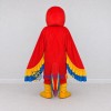 Custom Red Yellow and Blue Macaw Character Mascot Costume Adult Full Body Suit for Wildlife Events