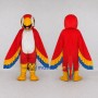 Custom Red Yellow and Blue Macaw Character Mascot Costume Adult Full Body Suit for Wildlife Events