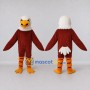 Custom Brown and White Eagle Character Mascot Costume Adult Full Body Suit for Sports Events