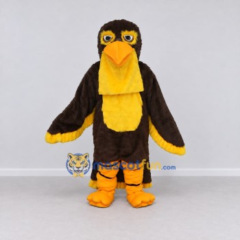 Custom Brown and Yellow Bird Character Mascot Costume Adult Full Body Suit for School Events Custom Brown and Yellow Bird Character Mascot Costume Adult Full Body Suit for School Events