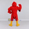 Custom Red and Yellow Muscular Bird Character Mascot Costume Adult Full Body Suit for Sports Events