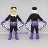 Custom Black and Purple Superhero Bird Character Mascot Costume Adult Full Body Suit for Theme Parties Custom Black and Purple Superhero Bird Character Mascot Costume Adult Full Body Suit for Theme Parties