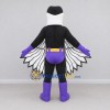 Custom Black and Purple Superhero Bird Character Mascot Costume Adult Full Body Suit for Theme Parties Custom Black and Purple Superhero Bird Character Mascot Costume Adult Full Body Suit for Theme Parties