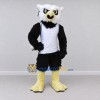 Custom Black and White Owl Character in a Jersey Mascot Costume Adult Full Body Suit for Sports Events Custom Black and White Owl Character in a Jersey Mascot Costume Adult Full Body Suit for Sports Events