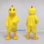 Custom Yellow and Red Chicken Character Mascot Costume Adult Full Body Suit for Farm Events
