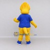 Custom Yellow and Blue Frilled Dinosaur Character in a T-Shirt Mascot Costume Adult Full Body Suit for Dinosaur Events Custom Yellow and Blue Frilled Dinosaur Character in a T-Shirt Mascot Costume Adult Full Body Suit for Dinosaur Events