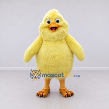 Custom Yellow and Orange Chick Character Mascot Costume Adult Full Body Suit for Farm Events Custom Yellow and Orange Chick Character Mascot Costume Adult Full Body Suit for Farm Events