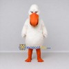 Custom White and Orange Pelican Character Mascot Costume Adult Full Body Suit for Ocean Events Custom White and Orange Pelican Character Mascot Costume Adult Full Body Suit for Ocean Events