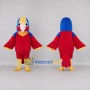 Custom Red and Blue Parrot Character Mascot Costume Adult Full Body Suit for Wildlife Events