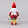 Custom Red and Blue Bird Character in a T-Shirt Mascot Costume Adult Full Body Suit for School Events Custom Red and Blue Bird Character in a T-Shirt Mascot Costume Adult Full Body Suit for School Events