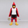 Custom Red and Black Cardinal Character in Sportswear Mascot Costume Adult Full Body Suit for Sports Events