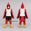 Custom Red and Black Cardinal Character in Sportswear Mascot Costume Adult Full Body Suit for Sports Events