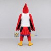 Custom Red and Black Cardinal Character in Sportswear Mascot Costume Adult Full Body Suit for Sports Events