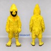 Custom Yellow and Black Crested Bird Character Mascot Costume Adult Full Body Suit for School Events Custom Yellow and Black Crested Bird Character Mascot Costume Adult Full Body Suit for School Events