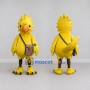 Custom Yellow and Orange Bird Character with a Satchel Mascot Costume Adult Full Body Suit for School Events
