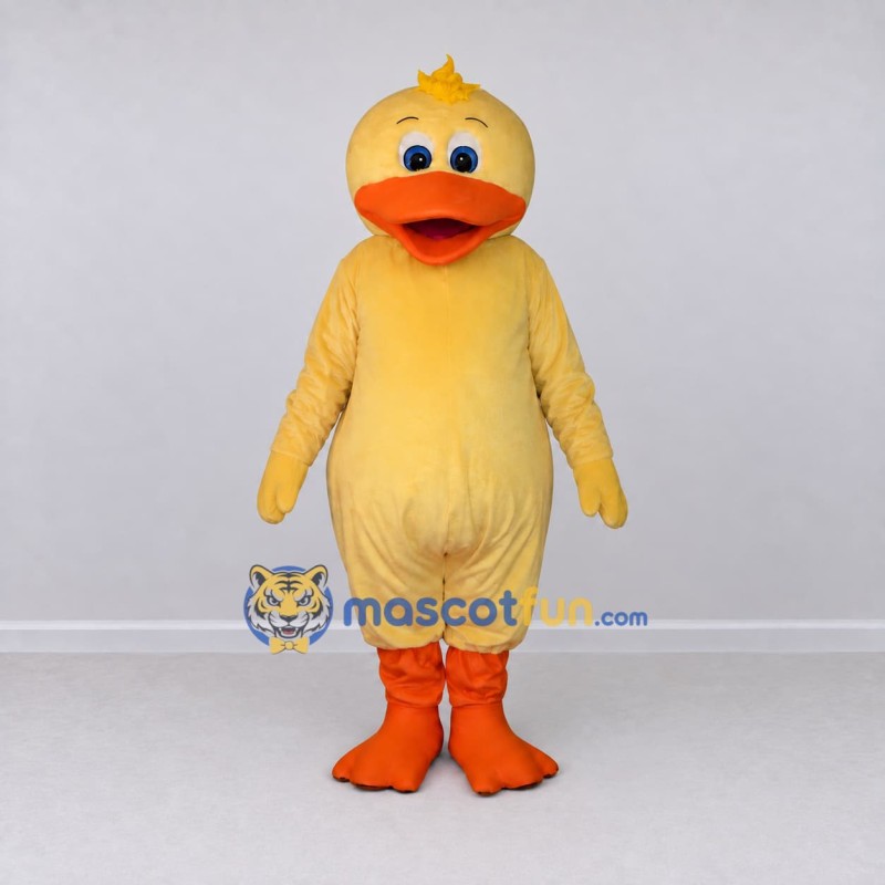 Custom Yellow and Orange Duck Character Mascot Costume Adult Full Body Suit for School Events Custom Yellow and Orange Duck Character Mascot Costume Adult Full Body Suit for School Events