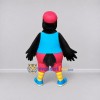Custom Black and Pink Toucan Character in Casual Clothes Mascot Costume Adult Full Body Suit for Theme Parties Custom Black and Pink Toucan Character in Casual Clothes Mascot Costume Adult Full Body Suit for Theme Parties