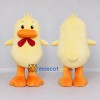 Custom Cream and Orange Duckling Character with a Bow Tie Mascot Costume Adult Full Body Suit for School Events