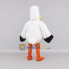 Custom White and Yellow Seabird Character Mascot Costume Adult Full Body Suit for Ocean Events Custom White and Yellow Seabird Character Mascot Costume Adult Full Body Suit for Ocean Events