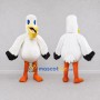 Custom White and Yellow Seabird Character Mascot Costume Adult Full Body Suit for Ocean Events