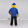 Custom Yellow and Blue Duck Character in Casual Clothes Mascot Costume Adult Full Body Suit for School Events Custom Yellow and Blue Duck Character in Casual Clothes Mascot Costume Adult Full Body Suit for School Events